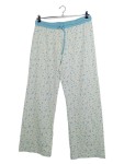 Vorschaubild 1 von Schlafanzug Damen Gr. 44/XXL Weiß Baumwolle Sterne Casual Freizeit