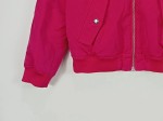Vorschaubild 4 von Bomberjacke Kinder Pink Gr. 146 Baumwolle Uni Casual Freizeit
