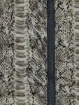 Vorschaubild 2 von Damen Steppjacke Gr. 34 Schlangenmuster Grau Animal-Print