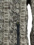 Vorschaubild 4 von Damen Steppjacke Gr. 34 Schlangenmuster Grau Animal-Print