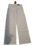 Vorschaubild 4 von Damen Wide Leg Jeans Weiß Gr. 32 W24 Fransensaum NEU