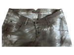 Vorschaubild 2 von Jeans Slim Fit Damen Gr. W31/40/L Beige Baumwolle Abstrakt Casual Knopf