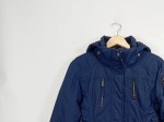 Vorschaubild 3 von Damen Parka Outdoor Jacke Blau Gr. 38 M Kapuze Polyamid