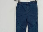 Vorschaubild 2 von Stoffhose Kinder Gr. 80 Blau Baumwolle Uni Casual Alltag Knopf
