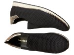 Vorschaubild 3 von Damen Slipper Slip-On Sneaker Gr. 41 Schwarz Silber Wabenstruktur