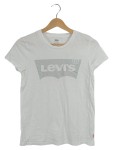 Vorschaubild 1 von Damen T-Shirt Logo Print Weiß Grau Gr. XS 34 Basic