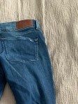 Vorschaubild 3 von Slim Fit Damen Gr. W27/36/S Blau Baumwolle Uni Casual Alltag