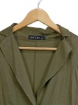 Vorschaubild 3 von Damen Blazer Baumwolle Gr. 38 M Oliv Casual Frühjahr Sommer