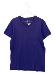 Vorschaubild 1 von Herren T-Shirt V-Ausschnitt Gr. M Lila Baumwolle Basic