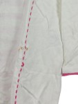 Vorschaubild 4 von Strickjacke Damen 3/4 Arm Weiß Gestreift Baumwolle Gr. XL