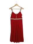 Vorschaubild 1 von TWIN-SET Kleid Damen Sommerkleid Midikleid Rot Gr. XL 42 Träger