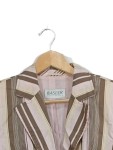 Vorschaubild 2 von Blazer Damen Gr. 44/XXL Rosa Leinen Gestreift Klassisch Langarm Business