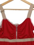 Vorschaubild 2 von TWIN-SET Kleid Damen Sommerkleid Midikleid Rot Gr. XL 42 Träger