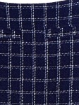 Vorschaubild 3 von A-Linienrock Damen Blau Gr. 40/L Polyacryl Kariert Klassisch
