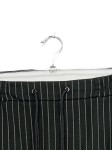 Vorschaubild 2 von A-Linienrock Gr. 36 S Gestreift Schwarz Midirock Sportlich