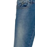 Vorschaubild 4 von Jeans Slim Fit Damen Blau Gr. W24/32/XXS Baumwolle Uni Casual Knopfleiste