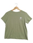 Vorschaubild 1 von T-Shirt Damen Oliv Gr. S Baumwolle Logo-Print Outdoor Kurzarm Freizeit