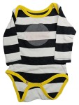 Vorschaubild 1 von BVB Baby Body Langarm Baumwolle Gestreift Gr. 62/68