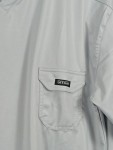 Vorschaubild 2 von Langarmshirt Herren Grau Gr. 52/L Polyester Uni Casual Freizeit Logo