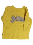 Vorschaubild 1 von Langarmshirt Blumen Applikation Baumwolle Gelb Gr. 68