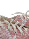 Vorschaubild 3 von Sneaker Low Damen Rosa Tierdruck Textil Schnürung Gr 36.5