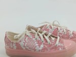 Vorschaubild 2 von Sneaker Low Damen Rosa Tierdruck Textil Schnürung Gr 36.5