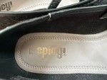 Vorschaubild 2 von Ballerinas Damen Gr. 37 Schwarz Textil Slip-On Feminin Alltag Lochmuster