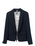 Vorschaubild 1 von Blazer Damen Gr. 42/XL Schwarz Polyester Uni Elegant Langarm Business