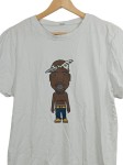 Vorschaubild 2 von Herren T-Shirt Logo Print Streetwear Weiß Gr. L Baumwolle