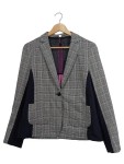 Vorschaubild 1 von Blazer Damen Kariert Grau Business Jacke Gr. 40 L