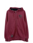 Vorschaubild 1 von Kapuzenpullover Herren Rot Gr. 46/S Polyester Baumwolle Meliert