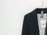 Vorschaubild 5 von Blazer Damen Gr. 42/XL Schwarz Polyester Uni Elegant Langarm Business