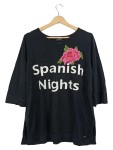 Vorschaubild 1 von Damen Pullover 3/4 Arm Schriftzug Stickerei Schwarz 48