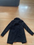 Vorschaubild 6 von Damen Mantel Klassisch Schwarz Asymmetrisch Gr. S 36