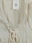 Vorschaubild 3 von Übergangsjacke Damen Gr. 42/XL Beige Leinen Uni Bohemian 3/4-Arm