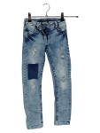 Vorschaubild 1 von Ripped Jeans Kinder Blau Gr. 116 Baumwolle Uni Casual 26 cm 73 cm