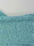 Vorschaubild 5 von Damen Top L 40 Bohemian Häkel Lochmuster Türkis Kurzarm