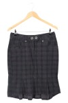 Vorschaubild 1 von Damen A-Linienrock Gr. 38;M Grau Kariert Casual Rock