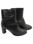 Vorschaubild 1 von Stiefeletten Damen Gr. 41 Schwarz Leder Reißverschluss 9 cm Klassisch