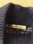 Vorschaubild 6 von Pullover Damen Blau Gr. 36/S Wolle Strukturmuster Outdoor Langarm