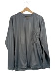 Vorschaubild 1 von Langarmshirt Herren Grau Gr. 54/XL Polyester Uni Sportlich Freizeit Logo
