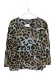 Vorschaubild 1 von Damen Pullover Wolle Leo Animal Print Gr. 40 L