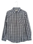 Vorschaubild 1 von Freizeithemd Herren Grau Gr. 36/S Baumwolle Kariert Casual Langarm