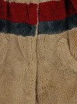 Vorschaubild 3 von Pelzjacke Damen Gr. 36/S Beige Polyester Gestreift Casual Langarm