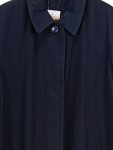 Vorschaubild 3 von Klassischer Mantel Damen Blau Gr. 42/XL Polyester Uni Langarm