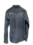 Vorschaubild 2 von Freizeithemd Herren Gr. 48/S Blau Baumwolle Uni Casual Langarm 48 cm