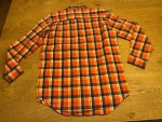 Vorschaubild 2 von Freizeithemd Kinder Orange Gr. 152 Baumwolle Kariert Casual Langarm