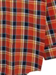 Vorschaubild 5 von Freizeithemd Kinder Orange Gr. 152 Baumwolle Kariert Casual Langarm
