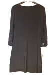 Vorschaubild 2 von Damen Cocktailkleid Gr. 36 Schwarz Ösen-Details Elegant