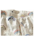 Vorschaubild 2 von Baby Leggings Hose Regenbogen Muster Gr. 56 Bio-Baumwolle Beige